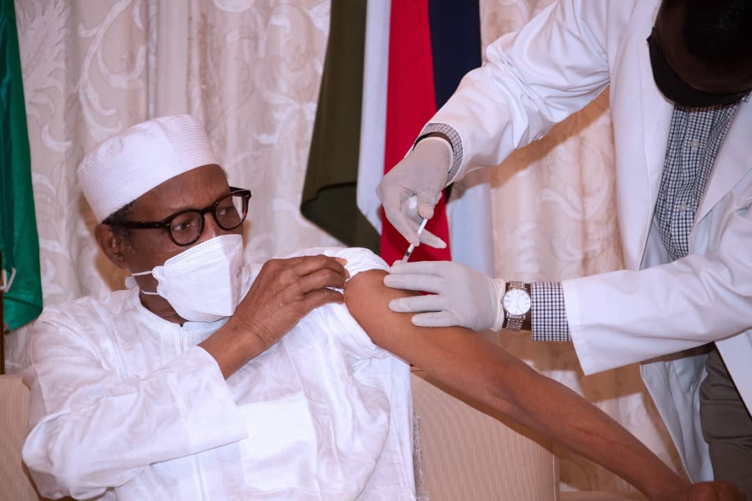 Buhari Receives Second Dose Of COVID-19 Vaccine 