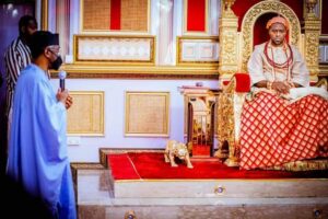 PHOTOS: Gbajabiamila And Other Lawmakers Visit Olu Of Warri