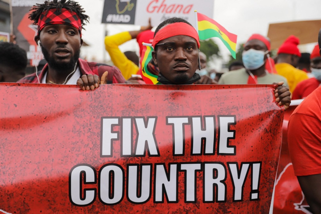 Photos: #FixTheCountry Protesters Flood Accra’s Streets
