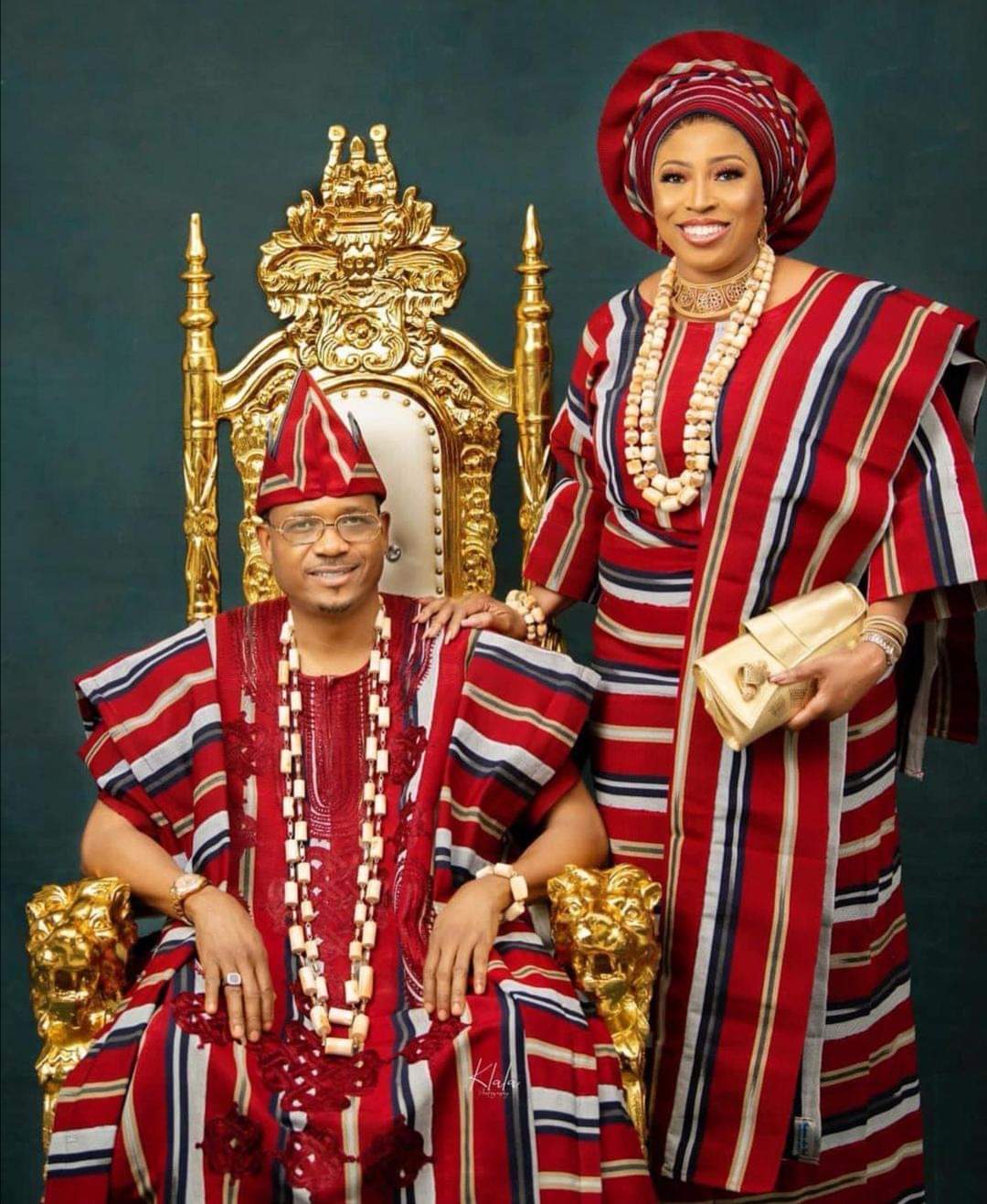 PHOTOS: Alaafin Oyo Confers Chieftaincy Titles On Shina Peller And Wife