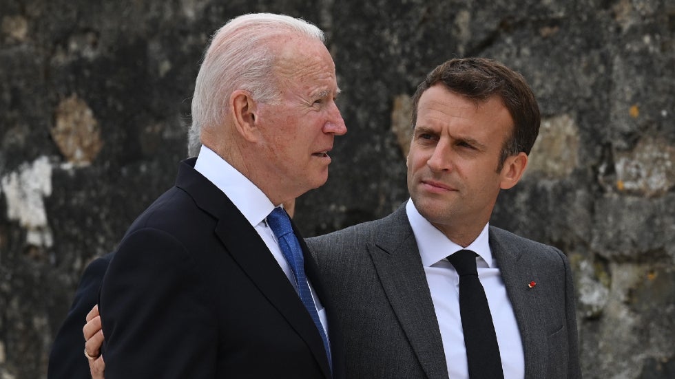 Biden To Speak With Macron Amid Crisis Over Submarines