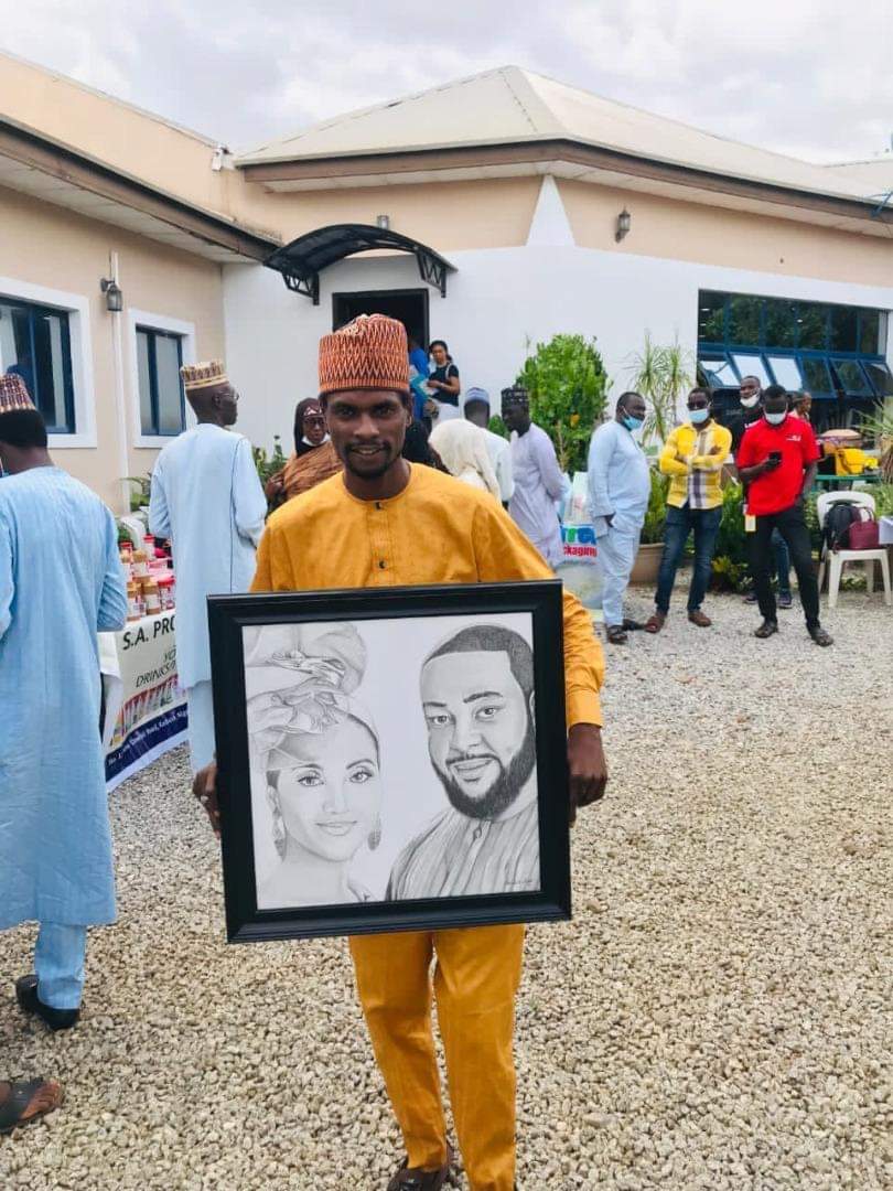 Dangote’s In-law Seeks To Meet Artiste Who Drew Him And Wife
