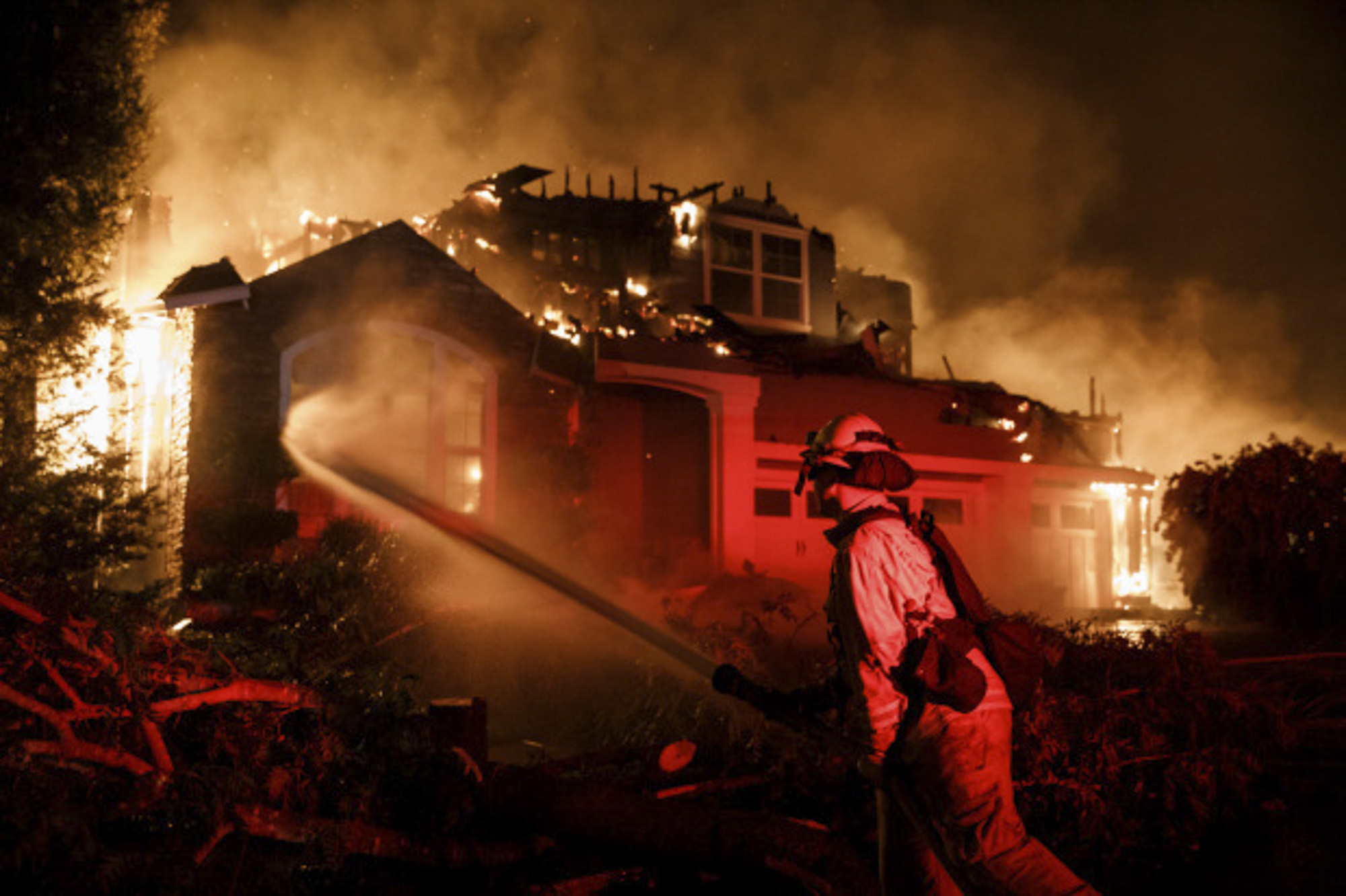 Fire Destroys Over 180 Properties In California