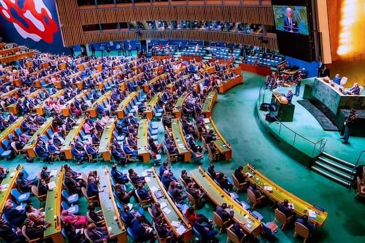 PHOTOS: Buhari At Opening Session Of 76th UN General Assembly In New York