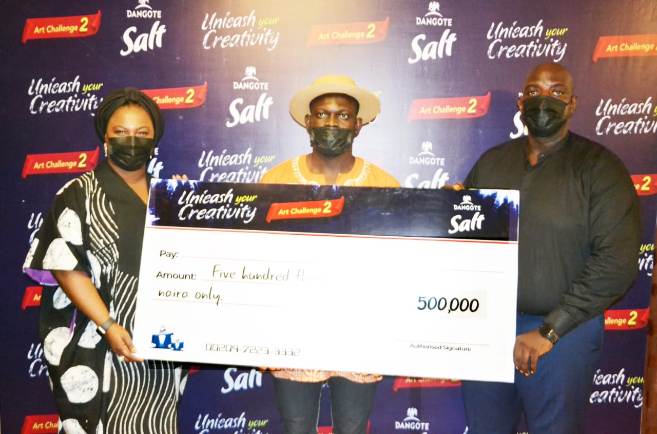 Artist Timothy Undiandeye Wins Dangote Salt Art Challenge 2021