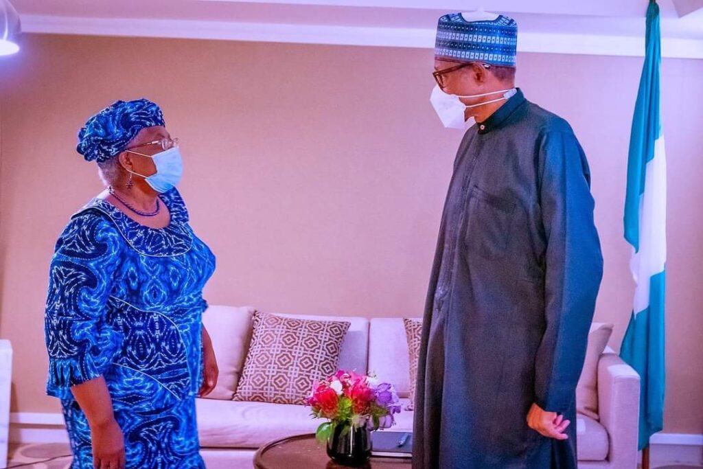 PHOTOS: Buhari And Okonjo-Iweala Meet In New York