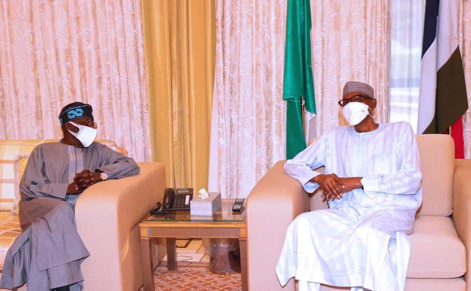 PHOTOS: Buhari Meets Tinubu