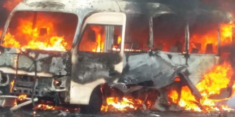 Bus Carrying Military Personnel Explodes