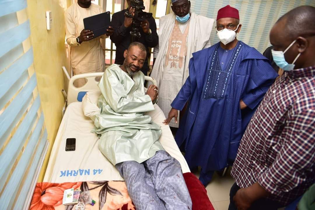 PHOTOS: El-Rufai Visits Victims Of Kaduna-Abuja Train Attack