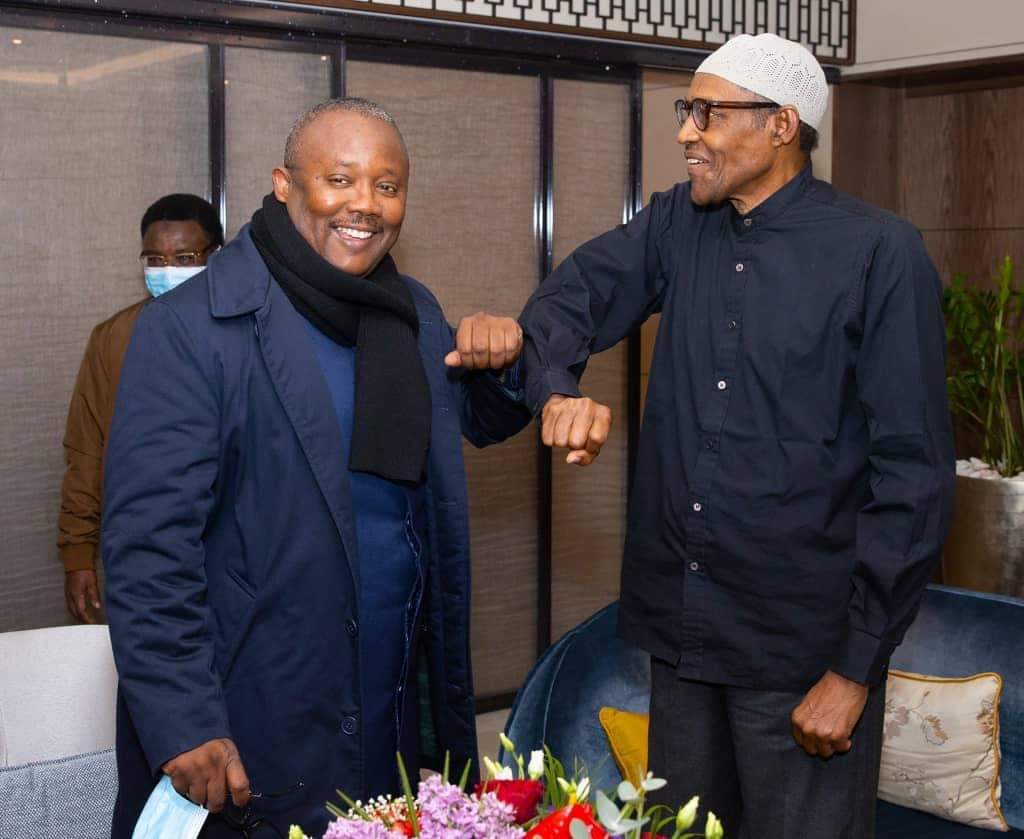 PHOTOS: Buhari Meets Guinea-Bissau's President In Belgium
