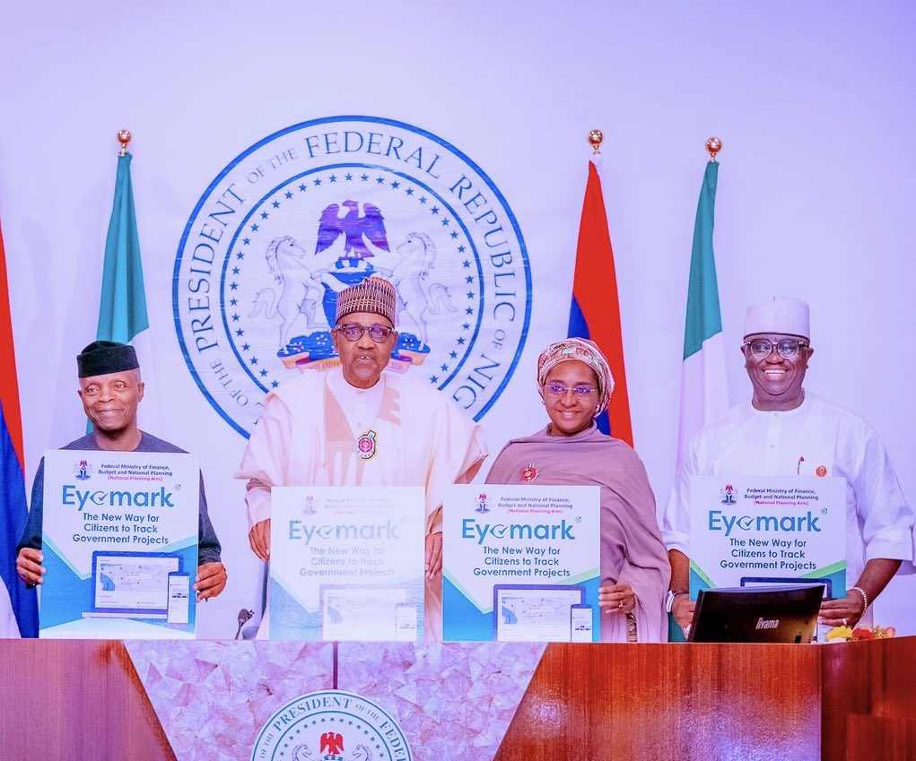President Buhari Launches “EYEMARK” - A Web App For Monitoring FG’s Capital Projects