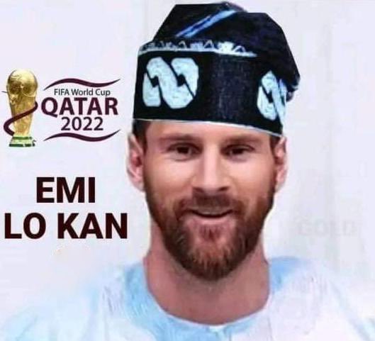 Reactions As Tinubu Calls Messi 'Emi Lo Kan Of Doha'