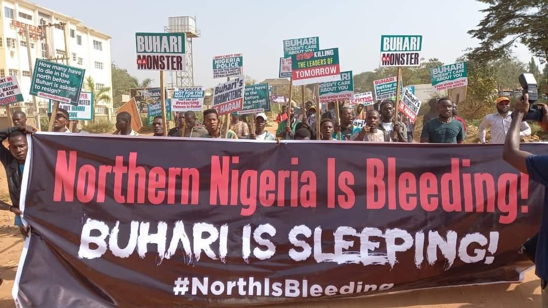 PHOTOS: #NorthIsBleeding Protest Holds In Abuja