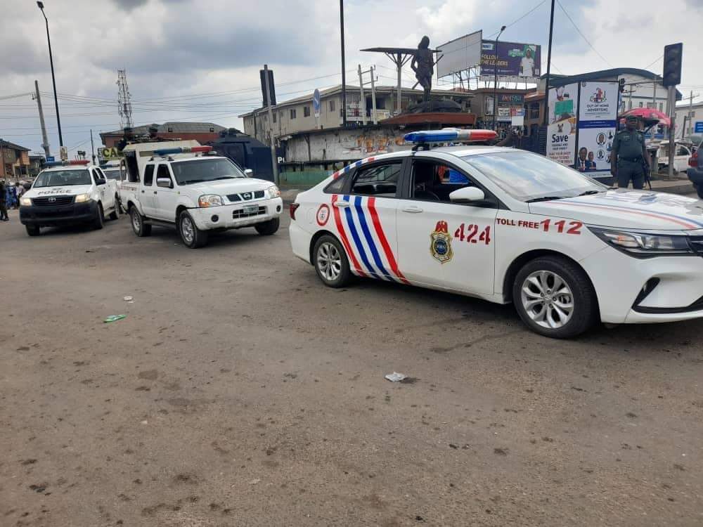 PHOTOS: Lagos Police Display Show of Force Ahead Of #EndSARS Anniversary