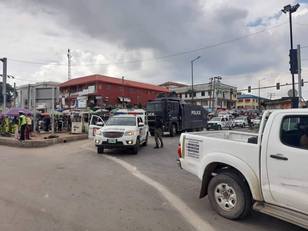 PHOTOS: Lagos Police Display Show of Force Ahead Of #EndSARS Anniversary
