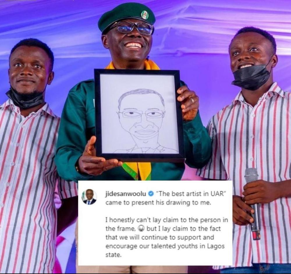 Sanwo-Olu Meets Comic Artist Who Drew Him