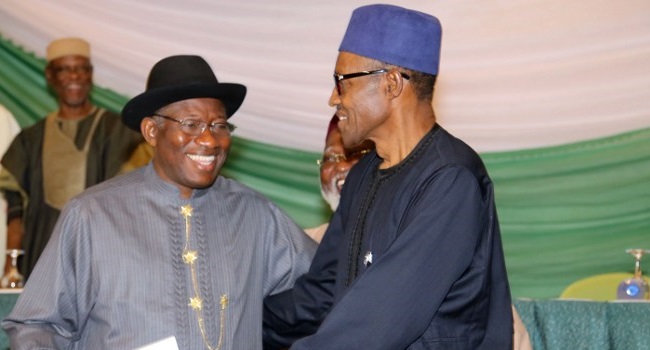 Buhari Felicitates Goodluck Jonathan On 64th Birthday