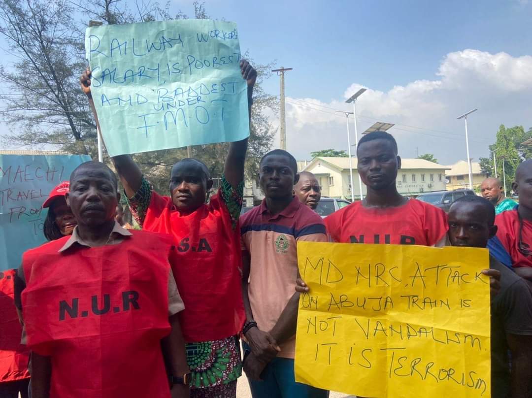 PHOTOS: Train Services Grounded As Railway Workers Begin Strike