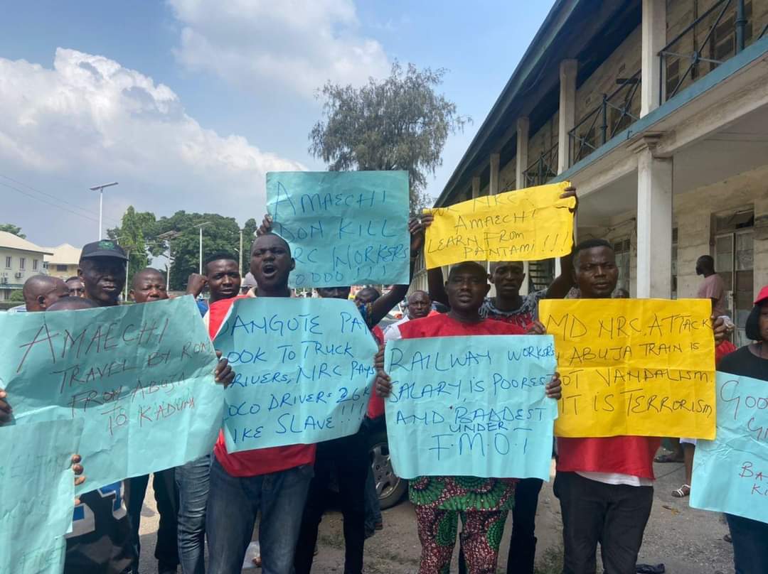 PHOTOS: Train Services Grounded As Railway Workers Begin Strike