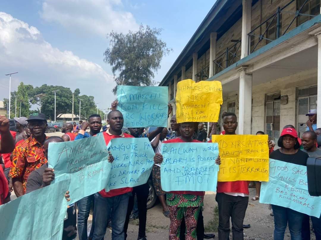 PHOTOS: Train Services Grounded As Railway Workers Begin Strike