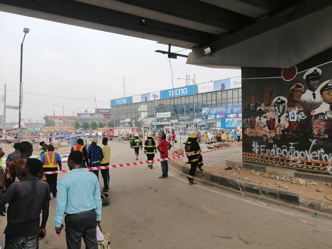 PHOTOS: Emergency Services At Scene Of Gas Leakage In Ikeja