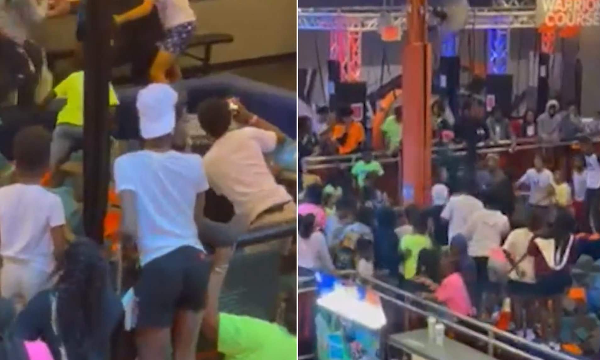 Hundreds Of Children Embroiled In Mass Brawl At Trampoline Park