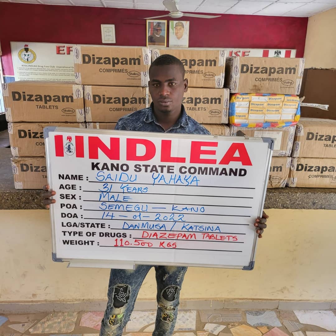 NDLEA Intercepts 1.5m Tramadol Tablets Going To Kebbi 