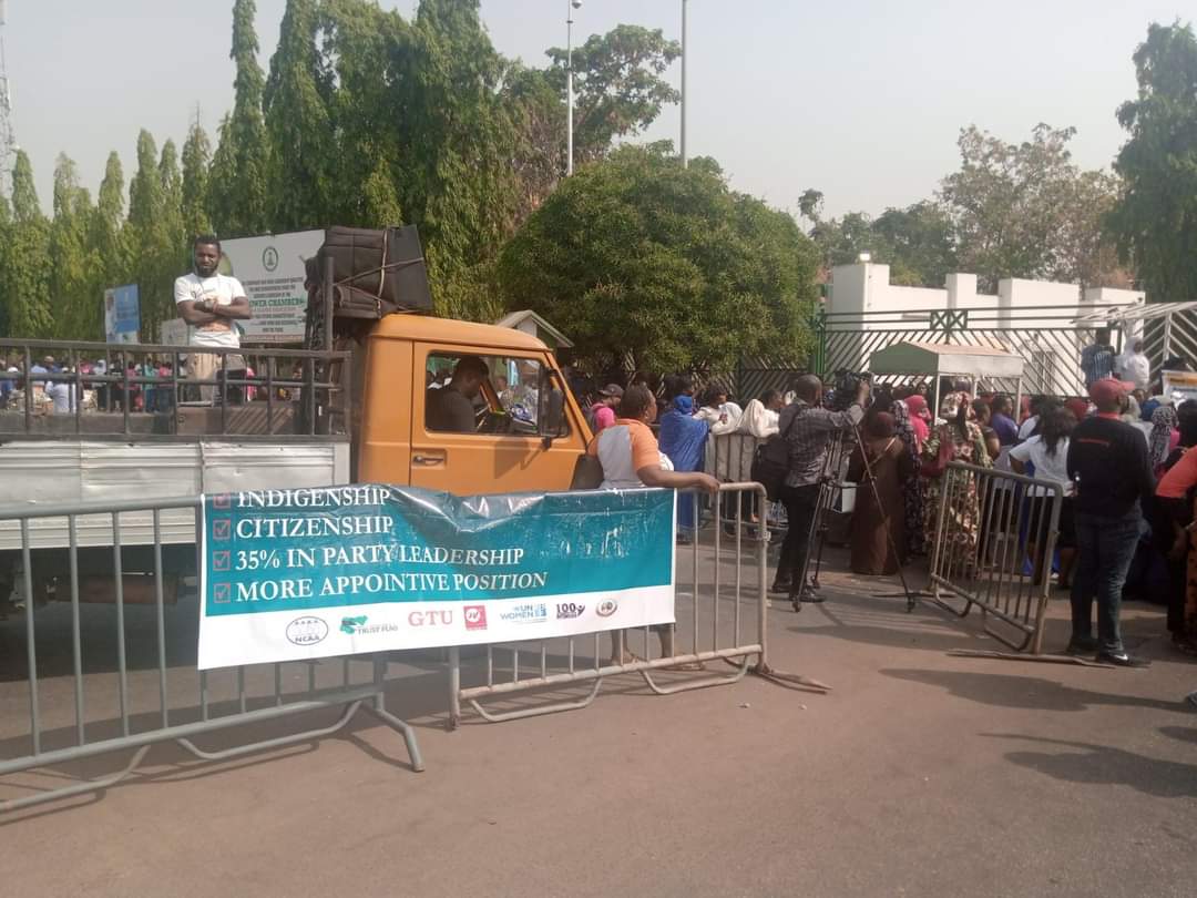 Photos:  Women Protest At National Assembly Over Rejected Gender Bills