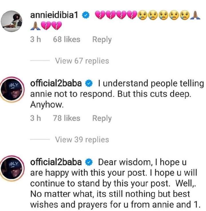 Tuface Reacts As Annie Macaulay's Brother Calls Her Out 