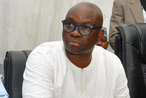 VIDEO: Fayose Branches Amala Joint After Picking Presidential Form