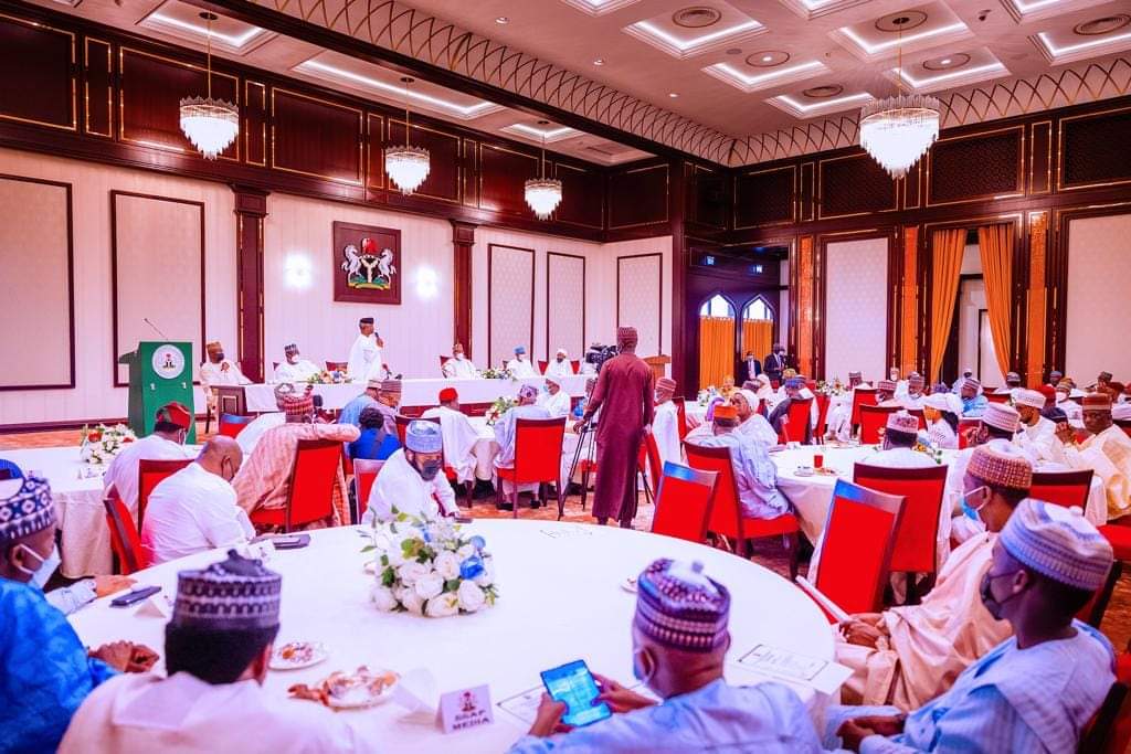 Buhari Receives Sallah Homage First Time Since COVID-19 Outbreak