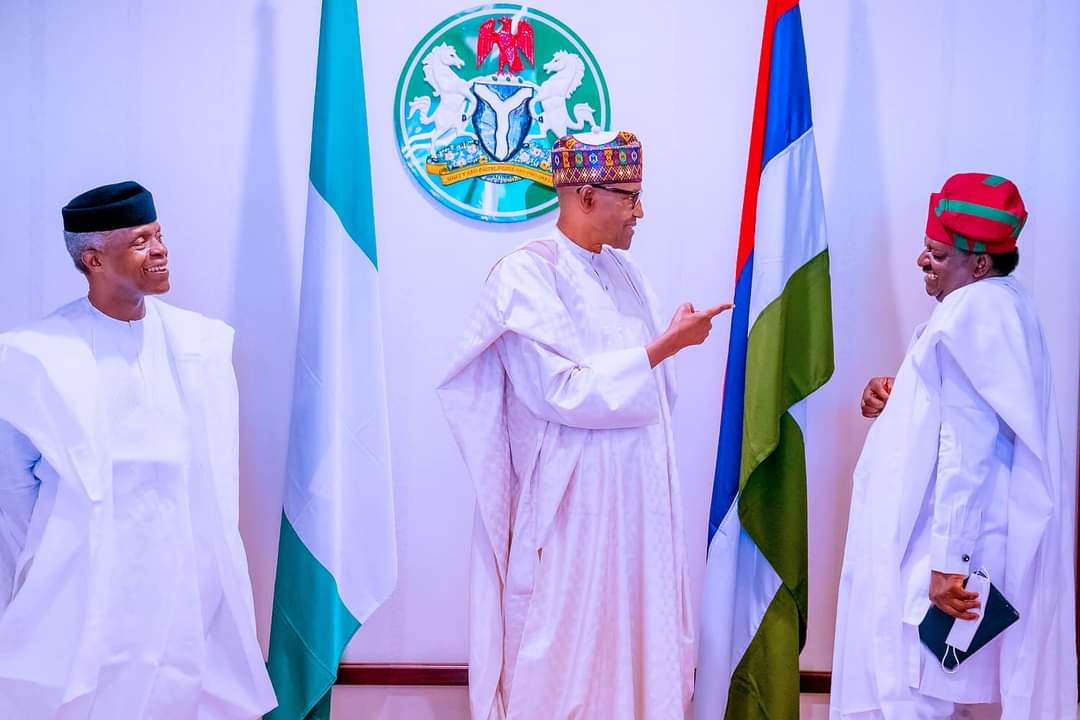 Buhari Receives Sallah Homage First Time Since COVID-19 Outbreak