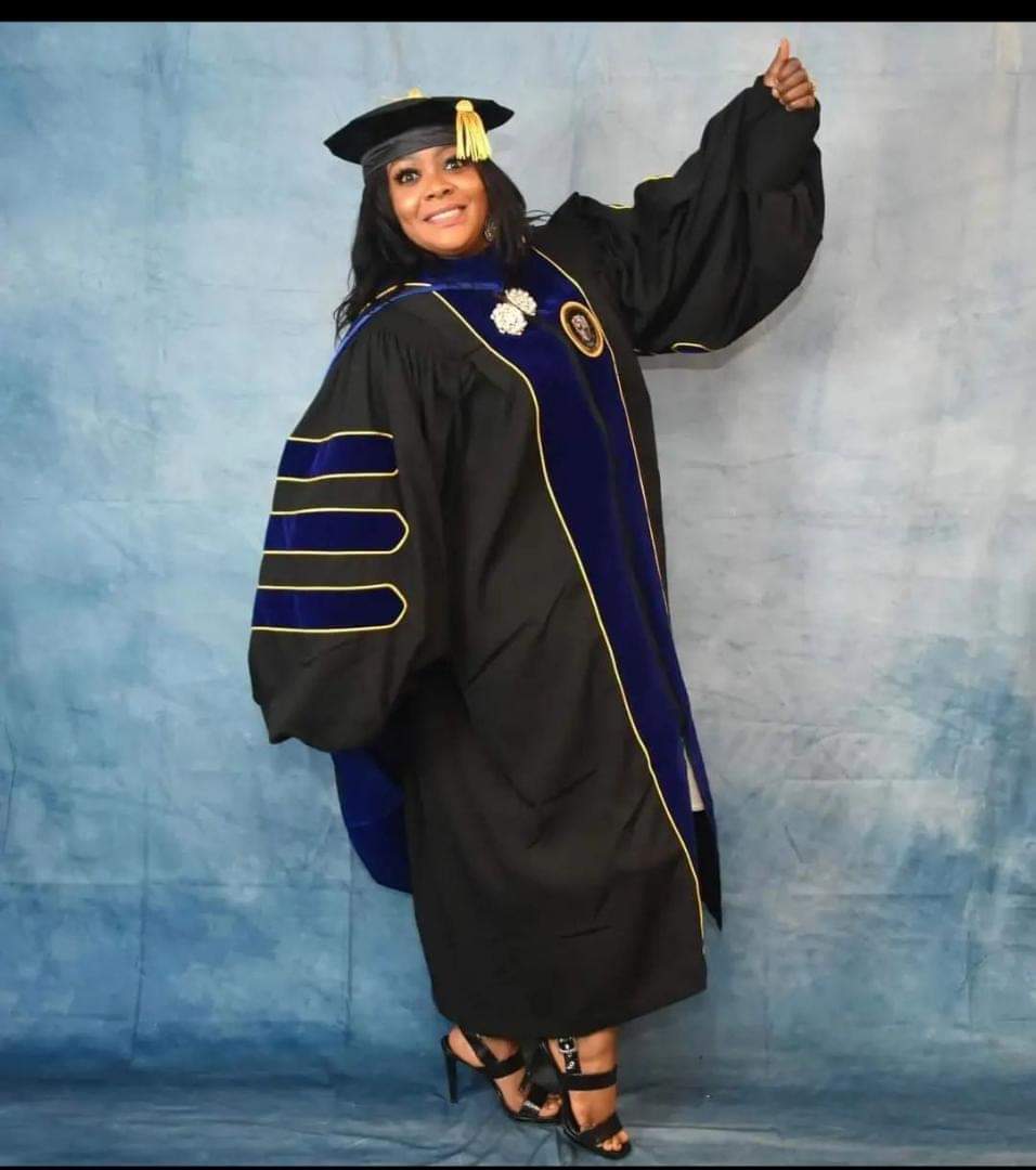 PHOTOS: Helen Paul Promoted To HOD As Husband Bags Doctorate Degree In US Varsity