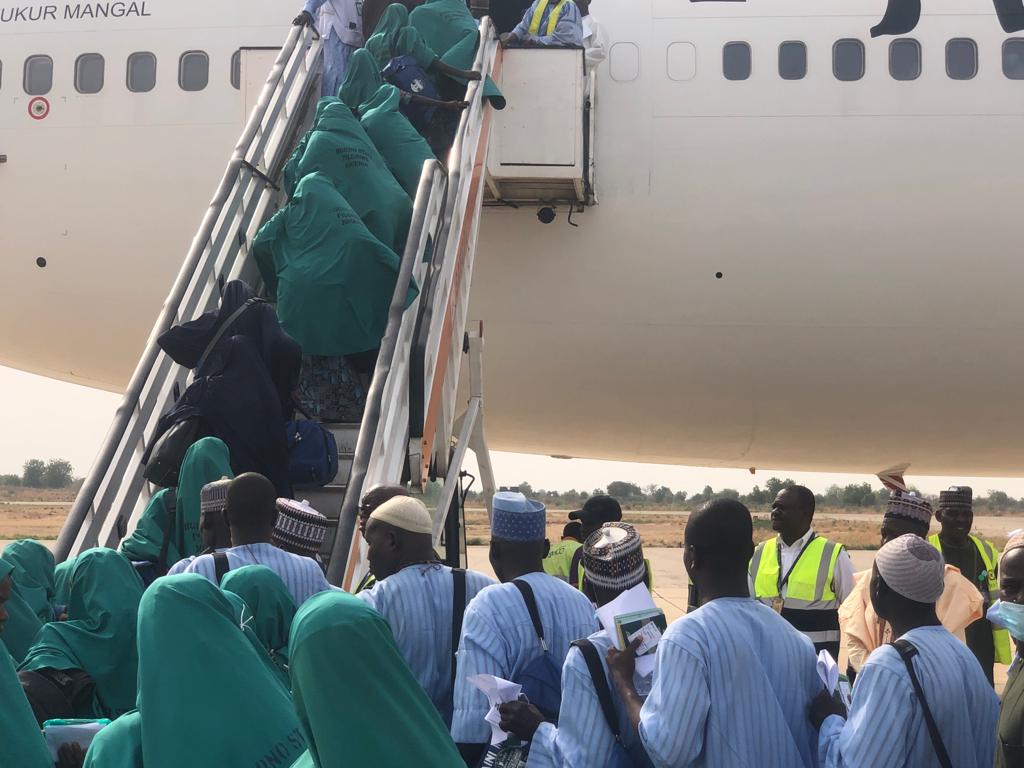 Hajj 2022: Inaugural Flight Of Intending Pilgrims Airlifted From Maiduguri International Airport