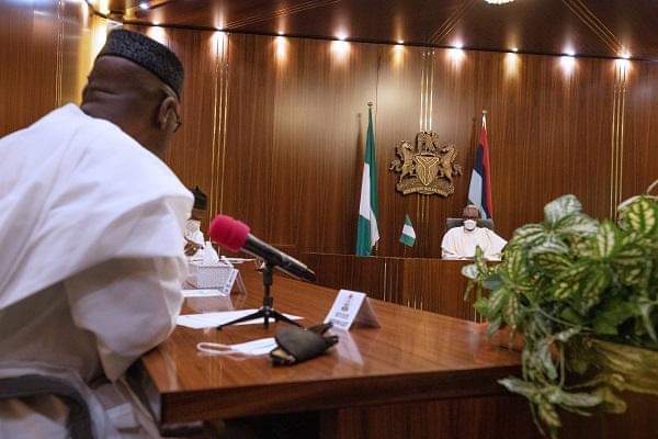 PHOTOS: Buhari Receives Ekiti Governor-elect Banjo Oyebanji