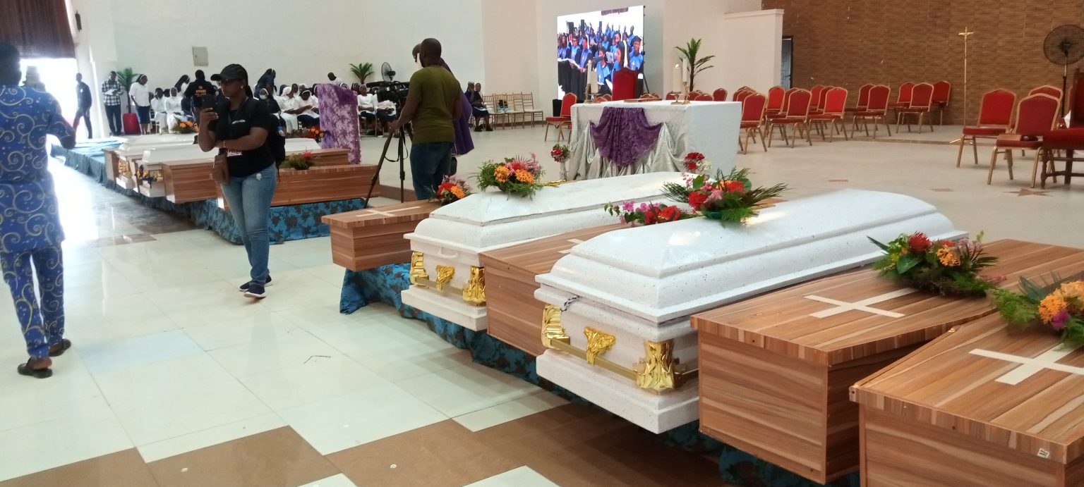 PHOTOS: Mass Burial Holds For Victims Of Owo Church Attack