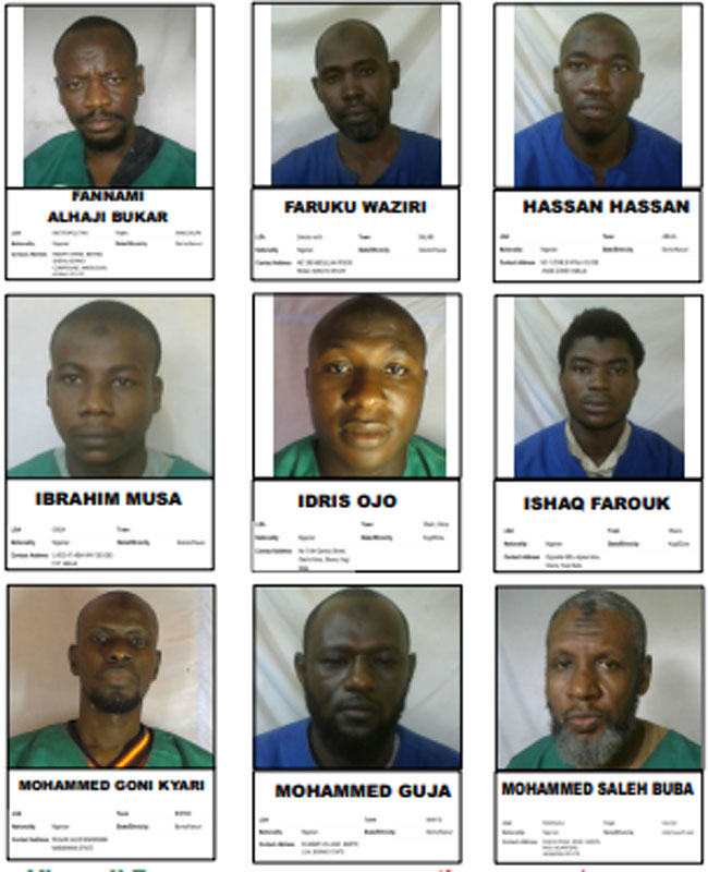Kuje Prison Attack: FG Releases Details Of Fleeing Boko Haram Suspects