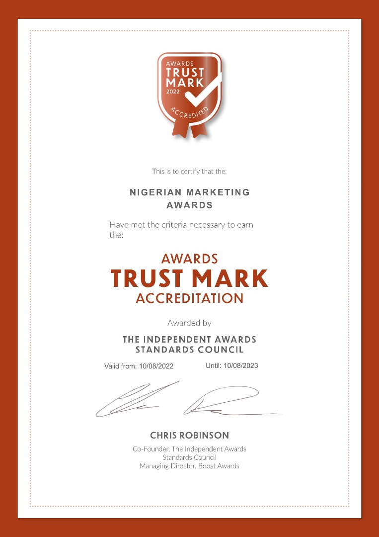 Nigerian Marketing Awards Receives International Accreditation