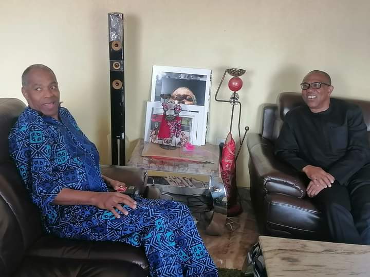 PHOTOS: Peter Obi Visits Femi Kuti After He Refused To Be ‘Obidient’