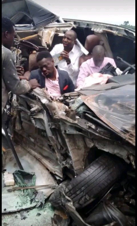Dunsin Oyekan Involved In Auto Crash (Photos)