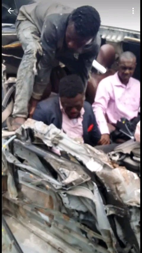 Dunsin Oyekan Involved In Auto Crash (Photos)