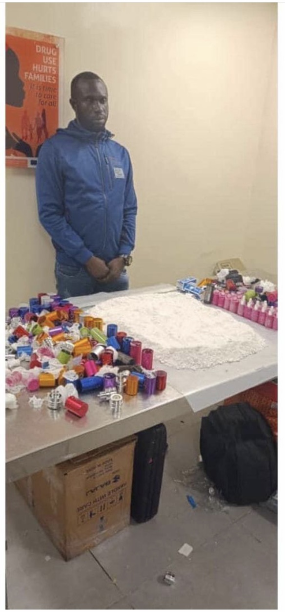 VIDEO: NDLEA Impounds Drugs Concealed In Perfume Containers