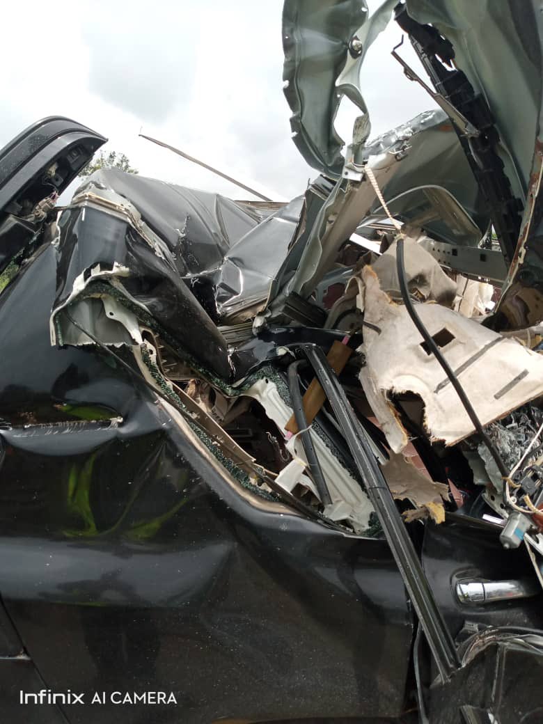 Dunsin Oyekan Involved In Auto Crash (Photos)