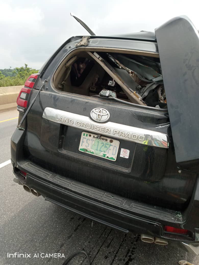 Dunsin Oyekan Involved In Auto Crash (Photos)