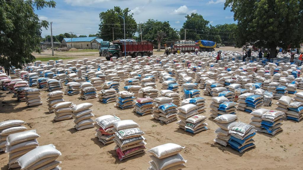 Bama Stands Still As Zulum Shares Cash And Trucks of Food Stuff To Residents