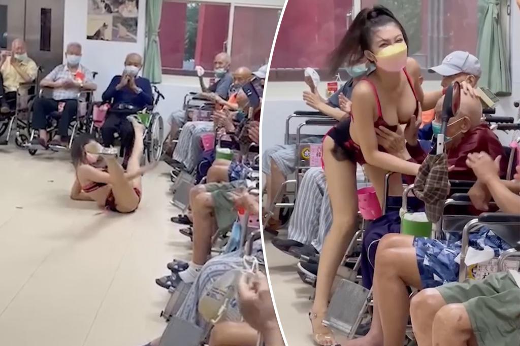 Reactions As Nursing Home Hires Stripper For Seniors In wheelchairs