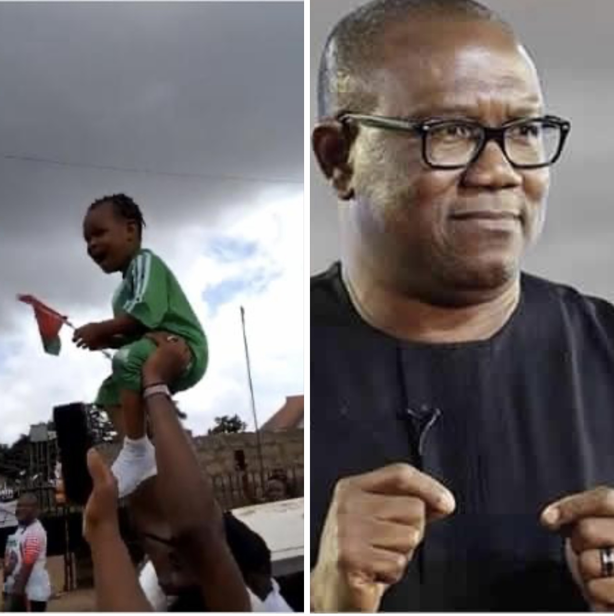 Peter Obi Salutes Passion Of Viral Kid Who Joined Rally