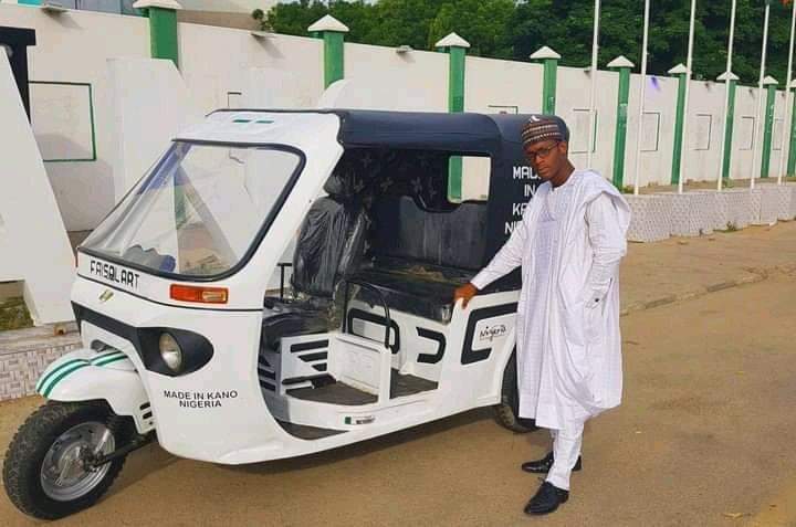 PHOTOS: Man Builds Tricycle From Scratch In Kano