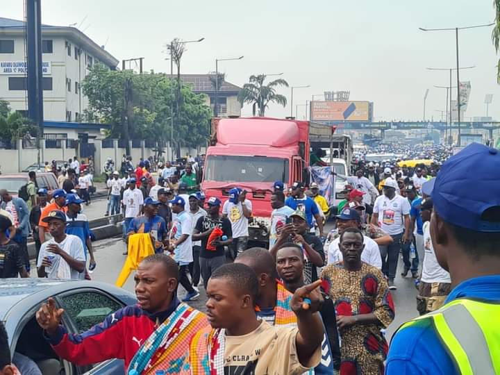 PHOTOS: MC Oluomo Leads 5 Million-man March For Tinubu