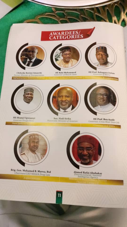 PHOTOS: Buhari Confers Public Service Awards On Jonathan And 42 Others